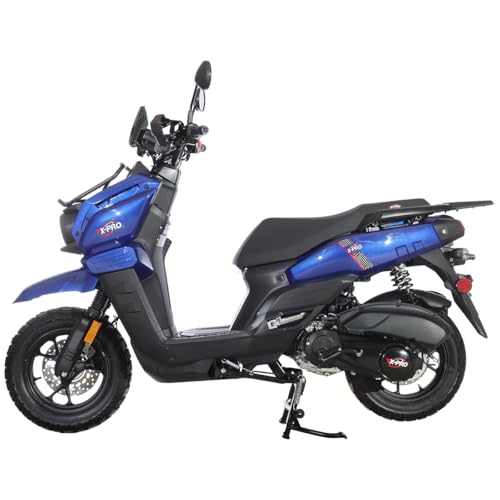 X-PRO Gas Adult Moped Tank 200 Gas Moped Street Bike,12