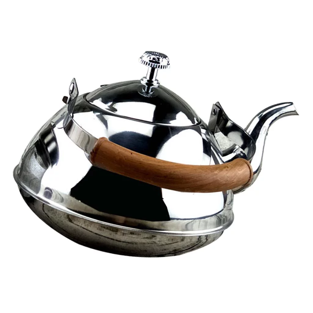 Stainless Steel Mini Teakettle Teapot Electric Gas Hobs Camping 2L 2.0L