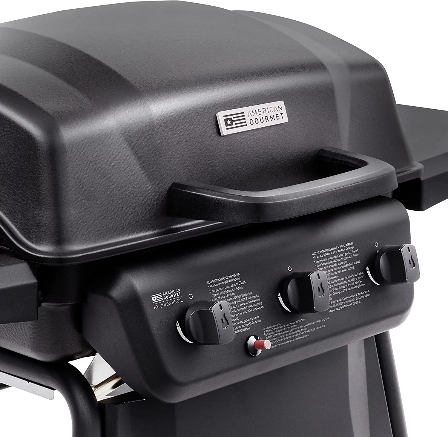 463773717 Char-Broil Classic 360 3-Burner Liquid Propane Gas Grill, Black