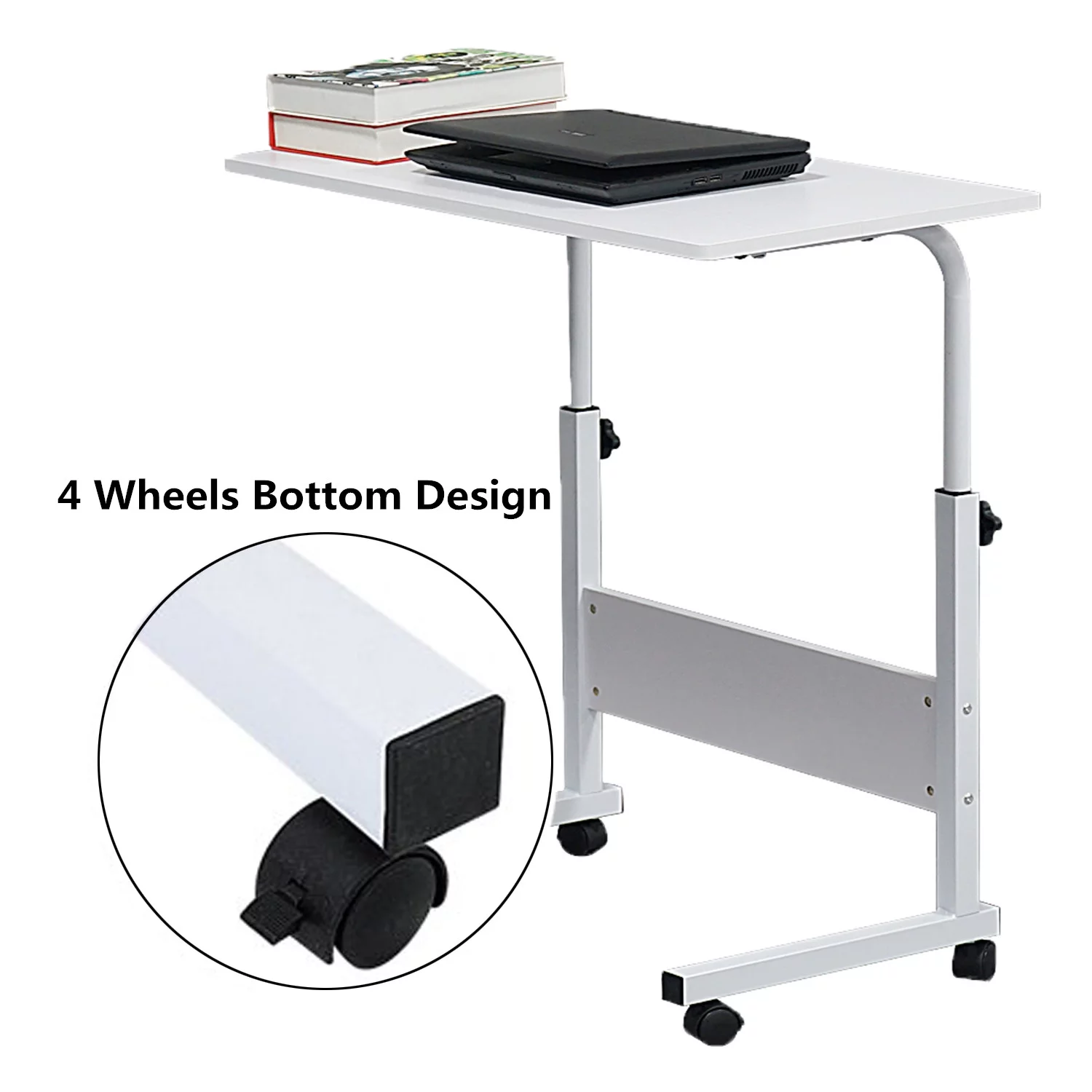 Ktaxon Adjustable PC Laptop Notebook Rolling Table Desk Stand Overbed Table