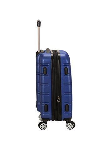 Rockland Melbourne Hardside Expandable Luggage with Spinner Wheels, 2TONENAVY, 2 Piece (20/28)