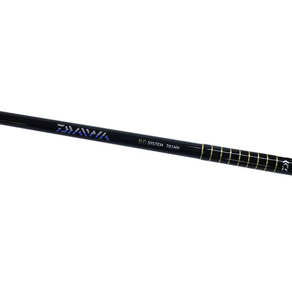Daiwa BG4500-701MH 7 in. BG Saltwater Pre-Mounted Combo- Medium Heavy Power, 5 Guides
