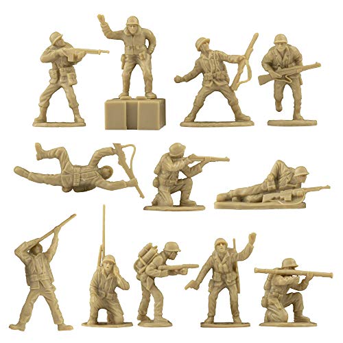 BMC WW2 Iwo Jima US Marines Plastic Army Men - 36 American Soldier Figures