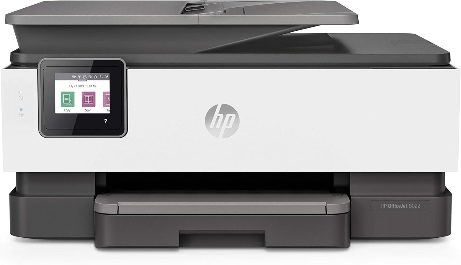 HP OfficeJet 8022 Wireless All-in-One Color Inkjet Printer, Scan, Copy and Fax, 3UC65A (Renewed)