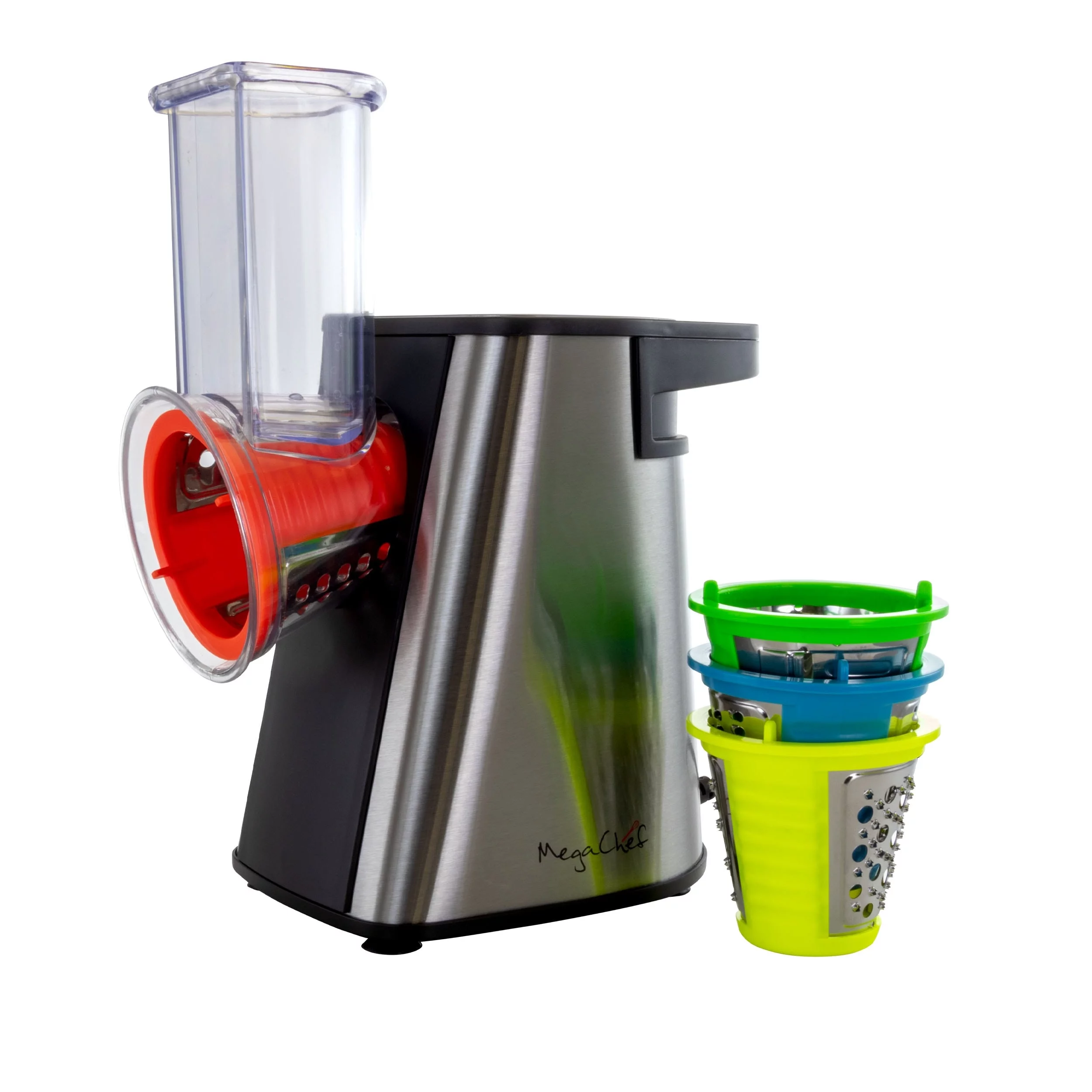 MegaChef  4 in 1 Electric Salad Maker with Assorted Grating Attachments