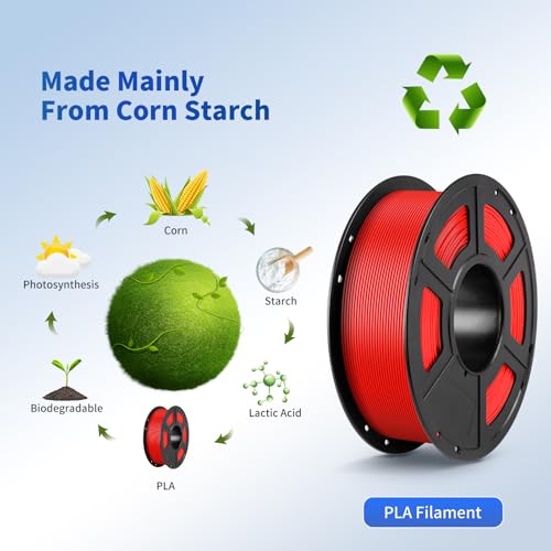 ANYCUBIC PLA Filament 1.75mm Bundle, 3D Printing PLA Filament 1.75mm Dimensional Accuracy +/- 0.02mm, 1KG Spool (2.2 lbs), 2KG Grey+Grey