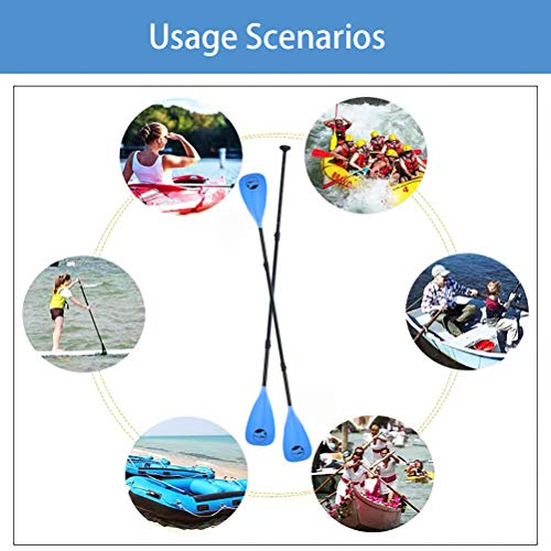 YVLEEN SUP Paddle Board Paddle，Stand up Paddleboard Paddles Adjustable Aluminum 4-Piece Floating Kayak Paddle，Convertible Paddle