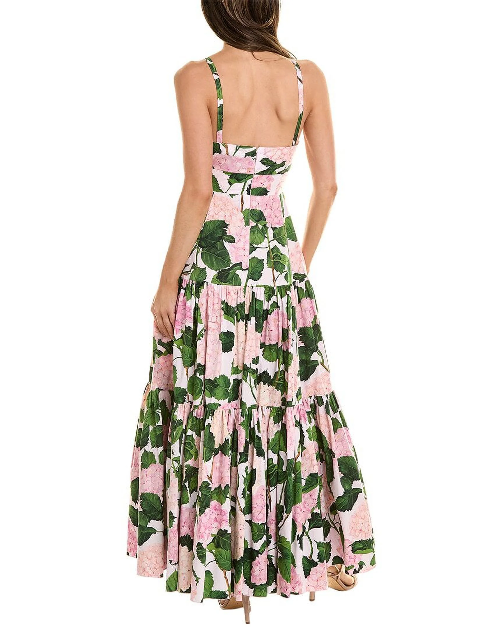 Oscar de la Renta womens  Hydrangea Dress, 8, Pink