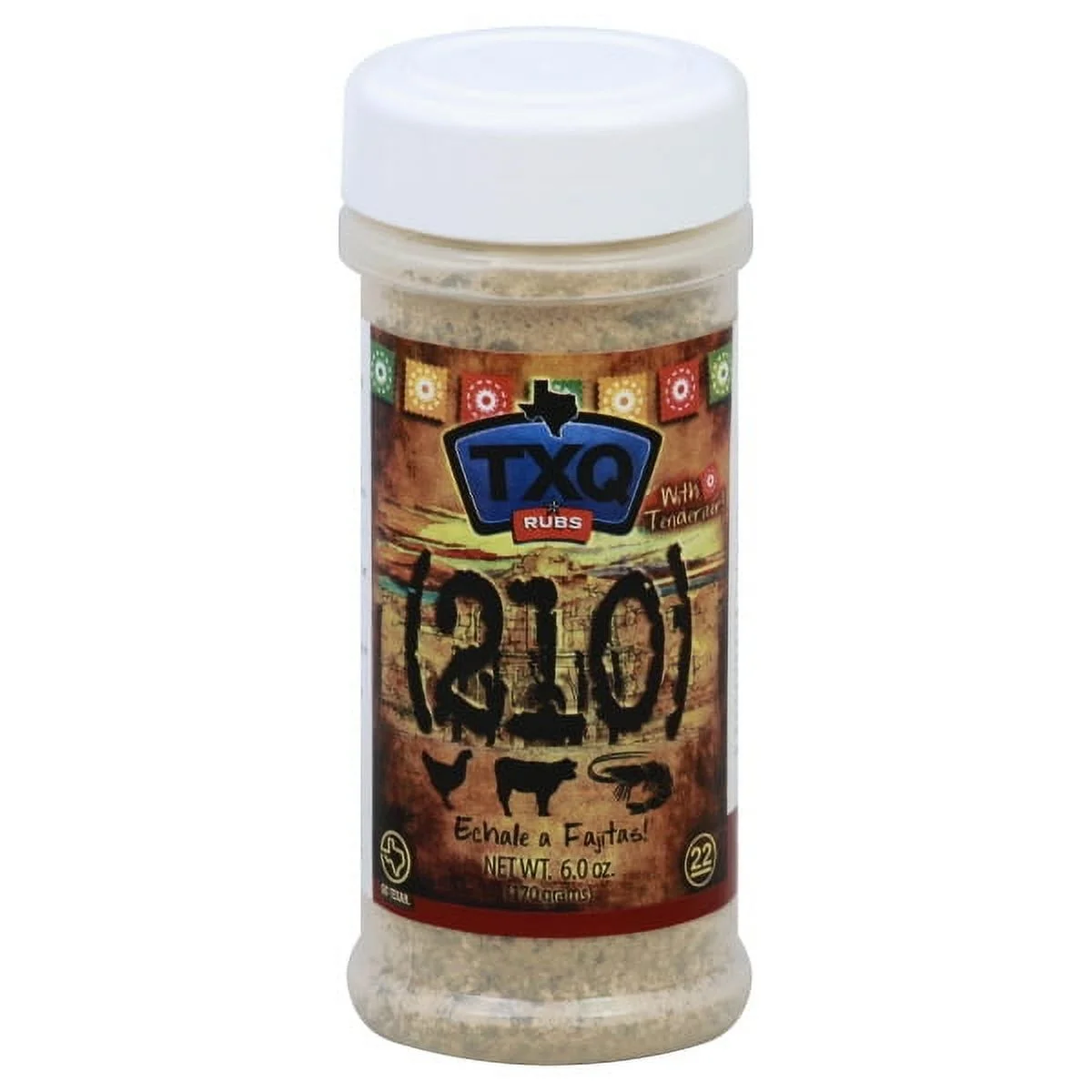 TXQ (210) Fajita Seasoning 6oz per container.  Bundle of 3.  Great for chicken, beef, fish or veggies.  Great Texas flavor in each bite.