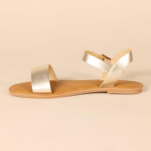 Amazon Essentials Women's Two Strap Buckle Sandal