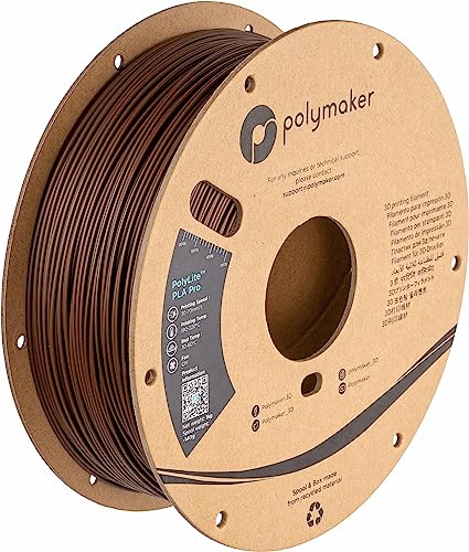 Polymaker PLA PRO Filament 1.75mm 1kg, Tough & High Rigidity White 3D Printing Filament, PolyLite PLA PRO 3D Printer Filament 1.75mm, Print with Most 3D Printers