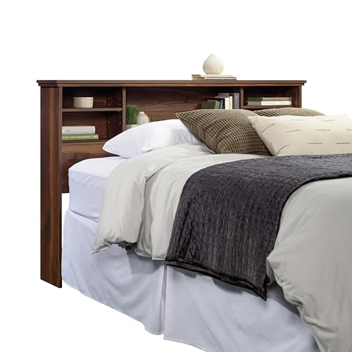 Sauder River Ranch Full/Queen Bookcase Headboard, in Grand Walnut Finish