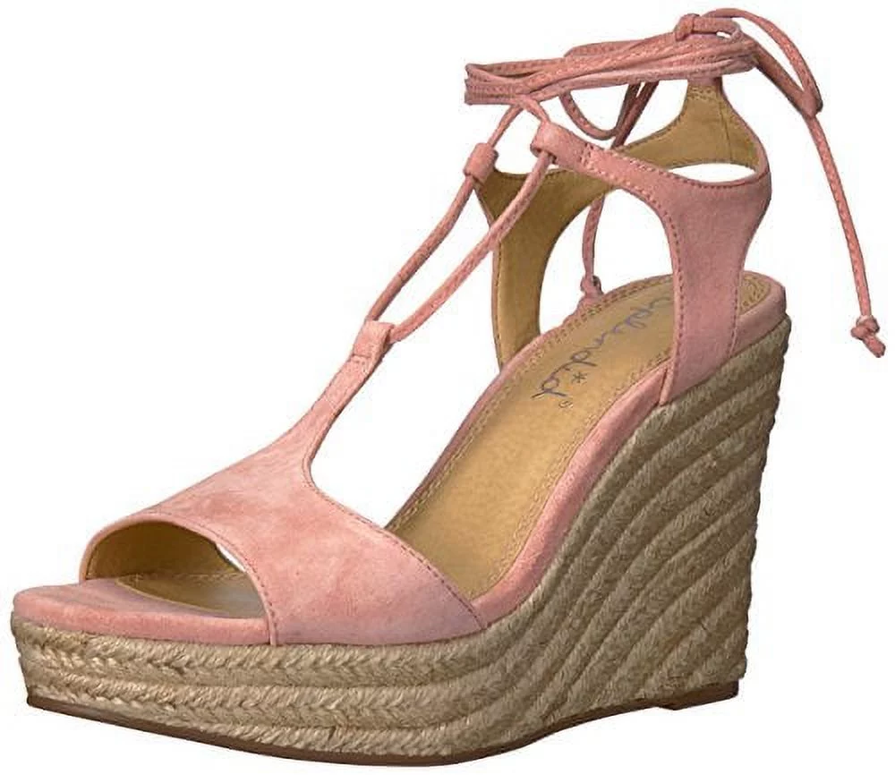 Splendid Women's Fianna Wedge Sandal, Blush, 10 Medium US