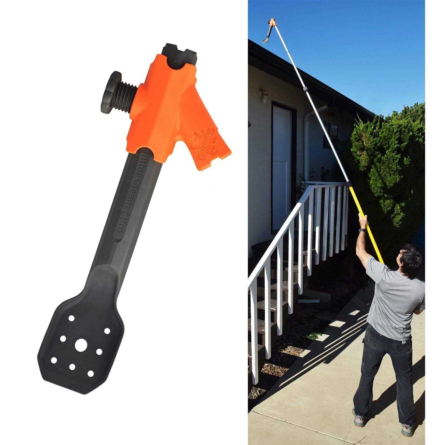 MCCAULEY Gutter Cleaner PRO, Gutter Cleaning from The Ground, Plus Clean from roof and Ladder, and Clean Off Gutter Guards from The Ground