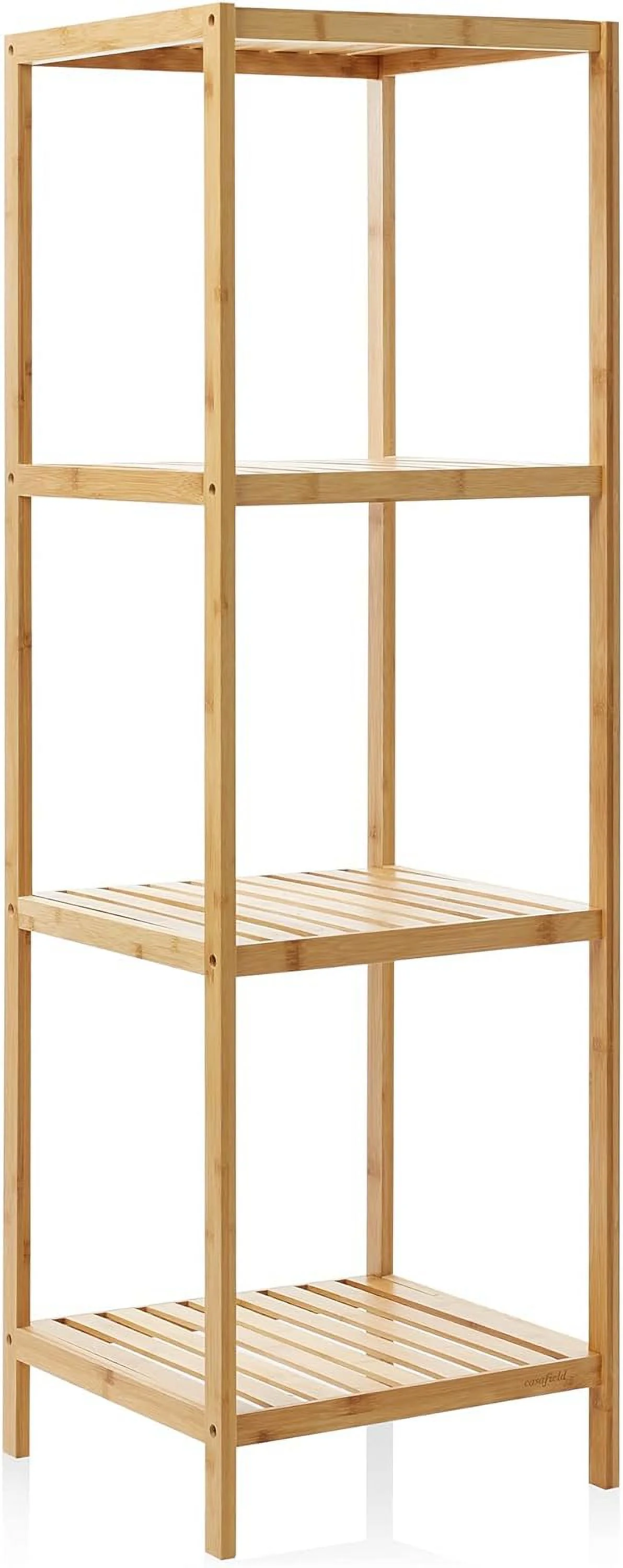 Bamboo Shelf - Shelving Storage Unit For Bathroom, Bedroom, And Living Room