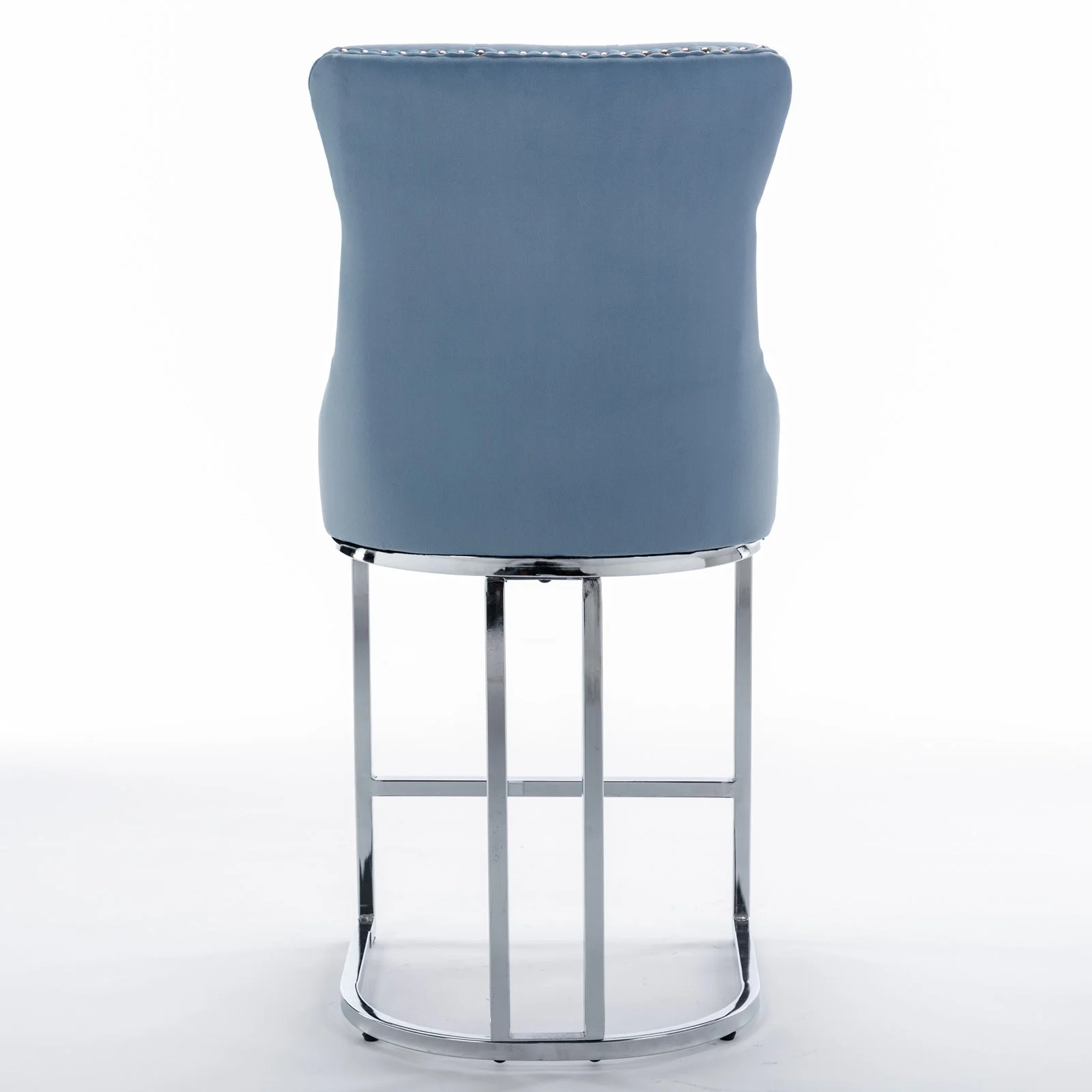 Comfy Counter Height Bar Stools - Light Blue Set of 2