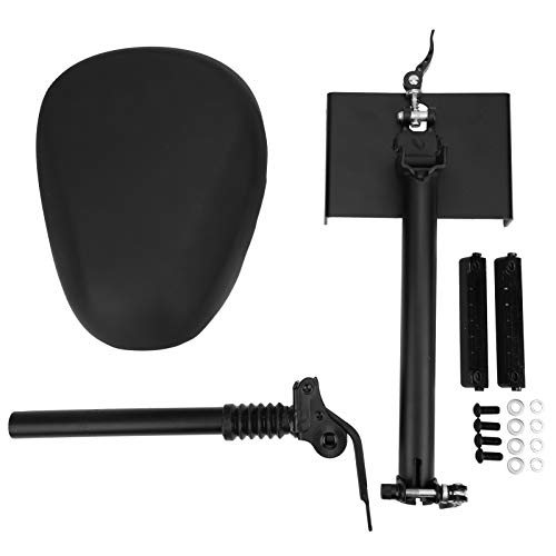 G30 Electric Scooter Seat, Adjustable Height Double Damping Comfortable Saddle, Foldable Design with Soft Sponge Cushion, 70cm to 88cm Height Range for Adults Commuting