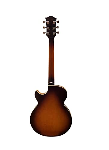 IYV-IJZ-300A TSB Jazz Solid hollow-Body Electric Guitar, Tobacco Sunburst