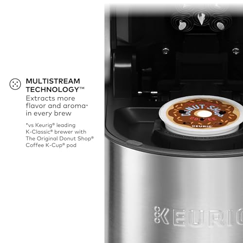 Keurig K-Supreme Plus Single Serve K-Cup Pod Coffee Maker, MultiStream Technology, Customizable Strength and Temperature Settings, Programmable, 78oz Removable Reservoir, Stainless Steel