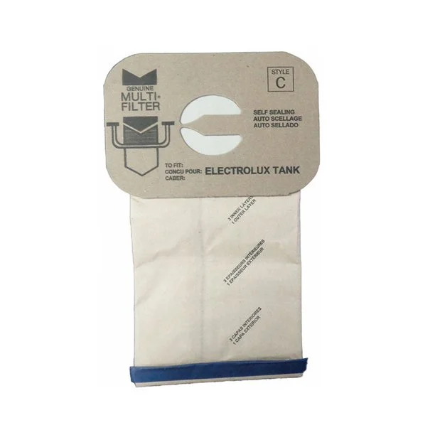 Electrolux Canister Vacuum Cleaner DVC Style-C, 4-Ply Premium Filtration Paper Bags 80Pk