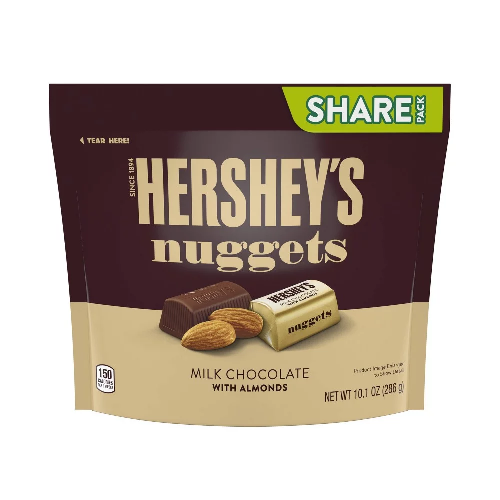 Hershey's Nuggets with Almonds Share Size Chocolates - 10.1oz (Pack of 2)