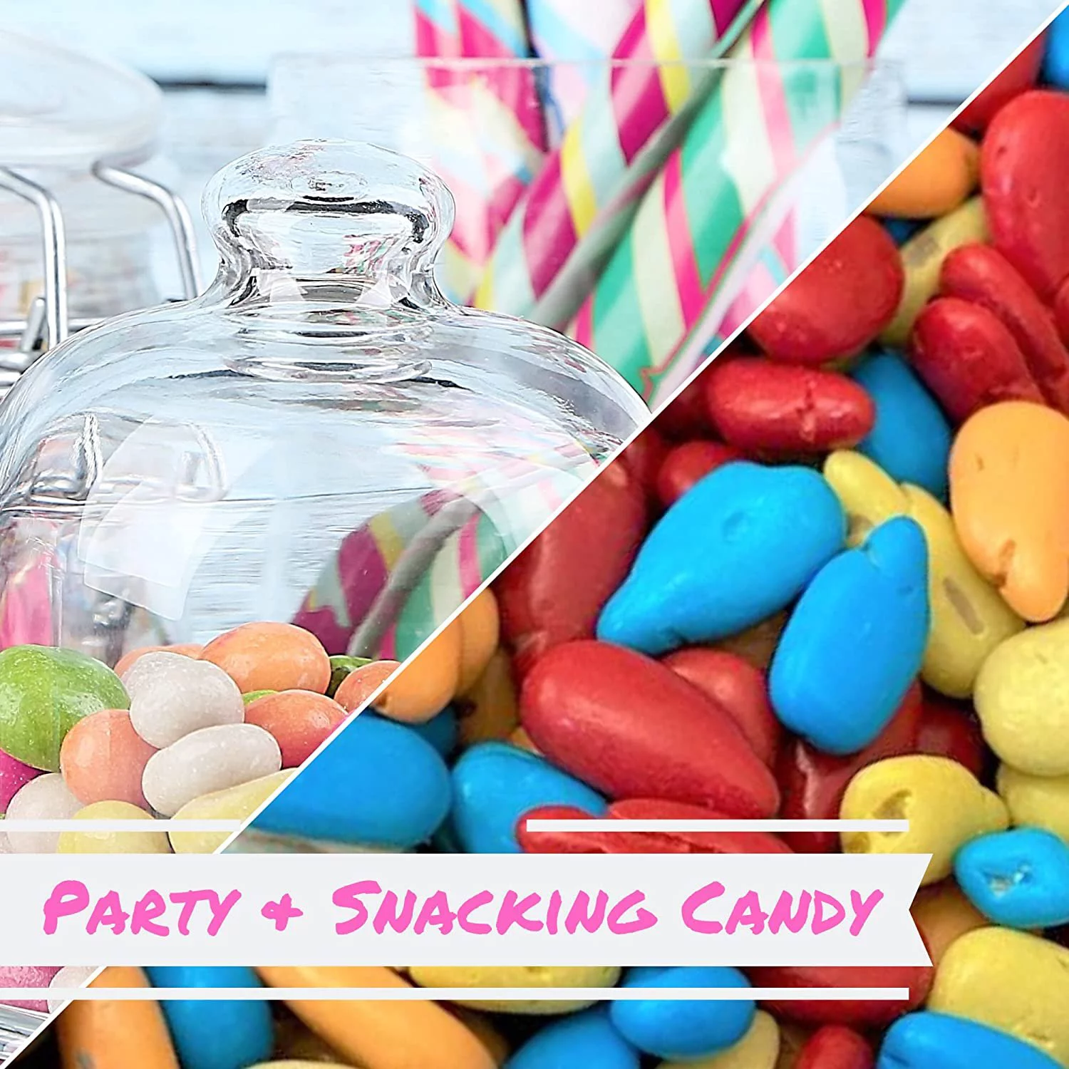 Jordan Sunflower Seeds Assorted Colors by Its Delish, 5 lbs Bag, Sweet Hard Candy, Vegan & Kosher