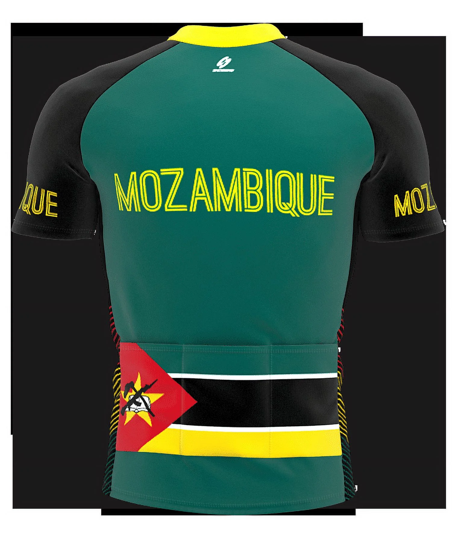 Mozambique Full Zipper Bike Short Sleeve Cycling Jersey  for Men - Size XS