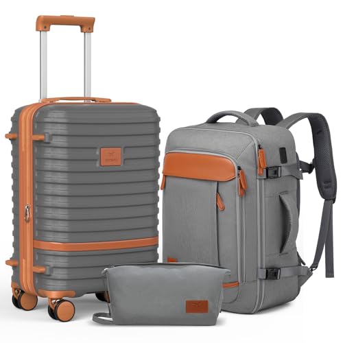 Joyway Expandable Carry on Luggage Sets Airline Approved, Lightweight Hard Shell 20 Inch Carry-on Suitcase with Spinner Wheels