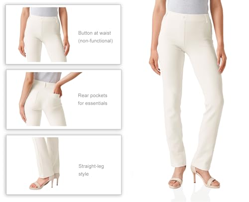 Yogipace,Belt Loops,Women's Petite/Regular/Tall Straight Leg Yoga Dress Pants
