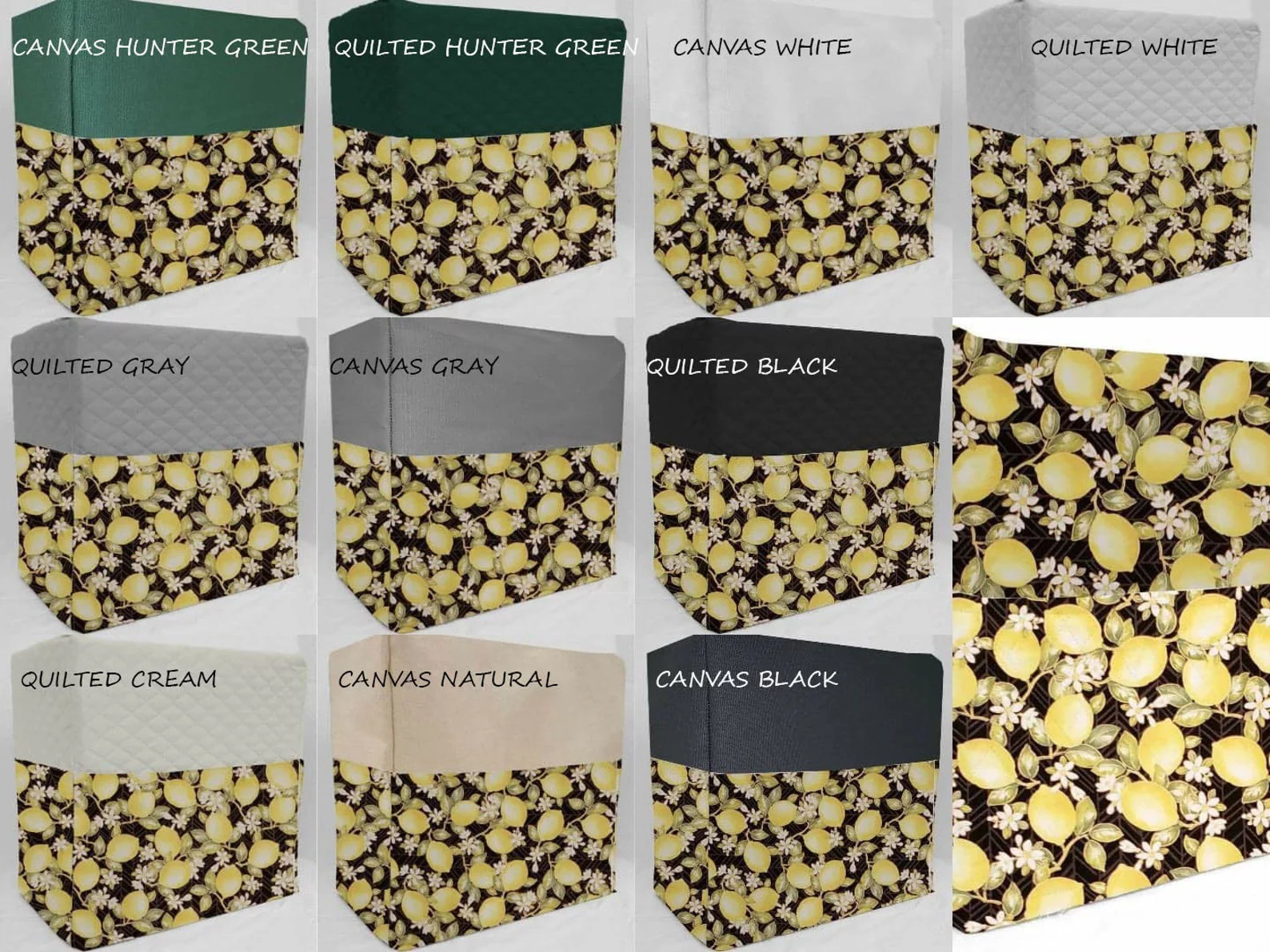 Lemon Blossoms Bread Machine Cover by Penny's Needful Things (All Lemon Blossoms)