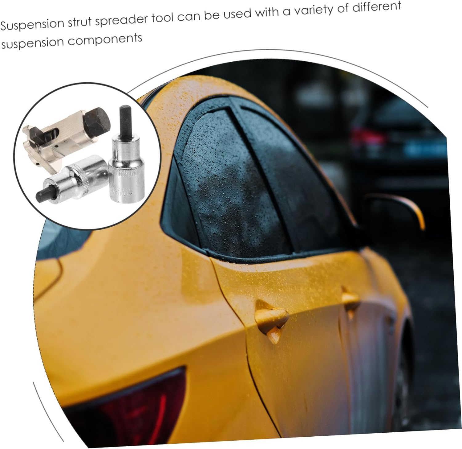 3pcs Car Shock Absorber Removal Socket Car Shock Absorber Remover Strut Knuckle Spreader Ball Head Suspension Separator Ball Head Separator Automotive Tools for Mechanics