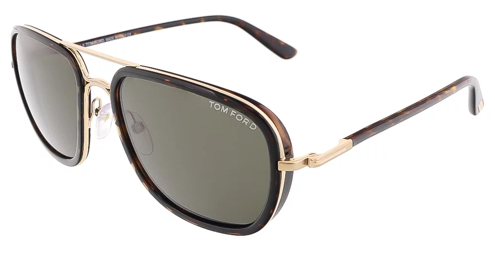 Tom Ford FT0340/S 28N RICCARDO Havana/Rose Gold Aviator sunglasses