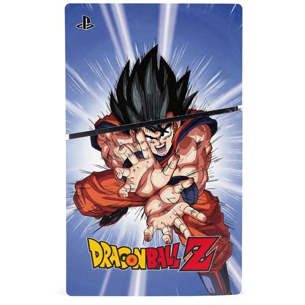 Skinit Decal Gaming Skin Compatible with PS5 Slim Disk Console - Officially Licensed Dragon Ball Z Goku Iconic Kanji Symbol Design