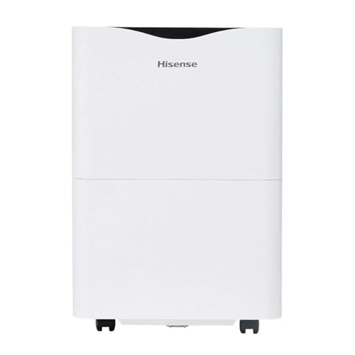 Hisense 35 Pint 3,000 sq. ft. Portable Dehumidifier, 3-Speed, Easy-carry handle - HD3524 (Renewed)
