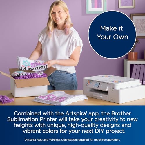 Brother Sublimation Printer and 4-Color Sublimation Ink Cartridge Set