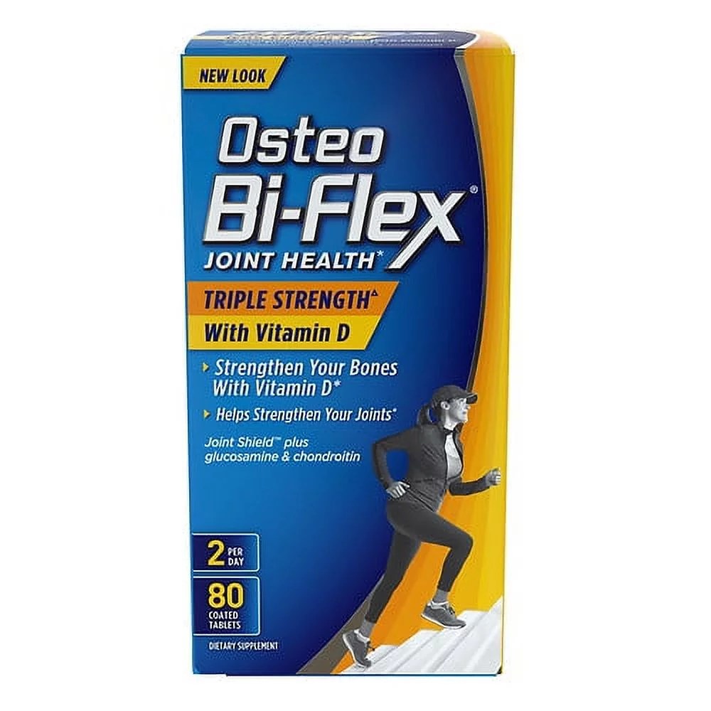 Osteo Bi-Flex Joint Shield Formula With Vitamin D Advanced Triple Strength Caplets - 80 Ea, 3 Pack
