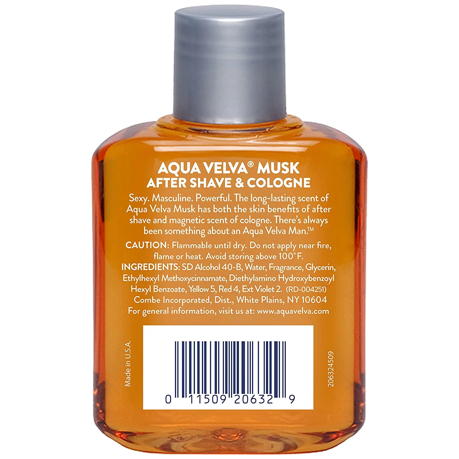4 Pack - Aqua Velva Musk After Shave Cologne 3.50 oz
