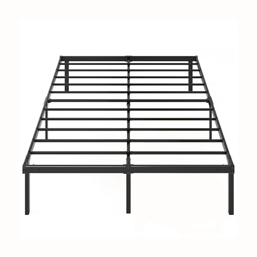ZINUS Rumi 14in Full Metal Bed Frame, Quick Assembly SmartBase® Mattress Foundation, Heavy Duty Sturdy Steel with No Box Spring Needed, Eco-Friendly Packaging, Black