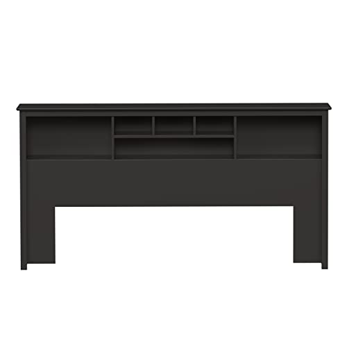 Prepac King Bookcase Headboard, Black