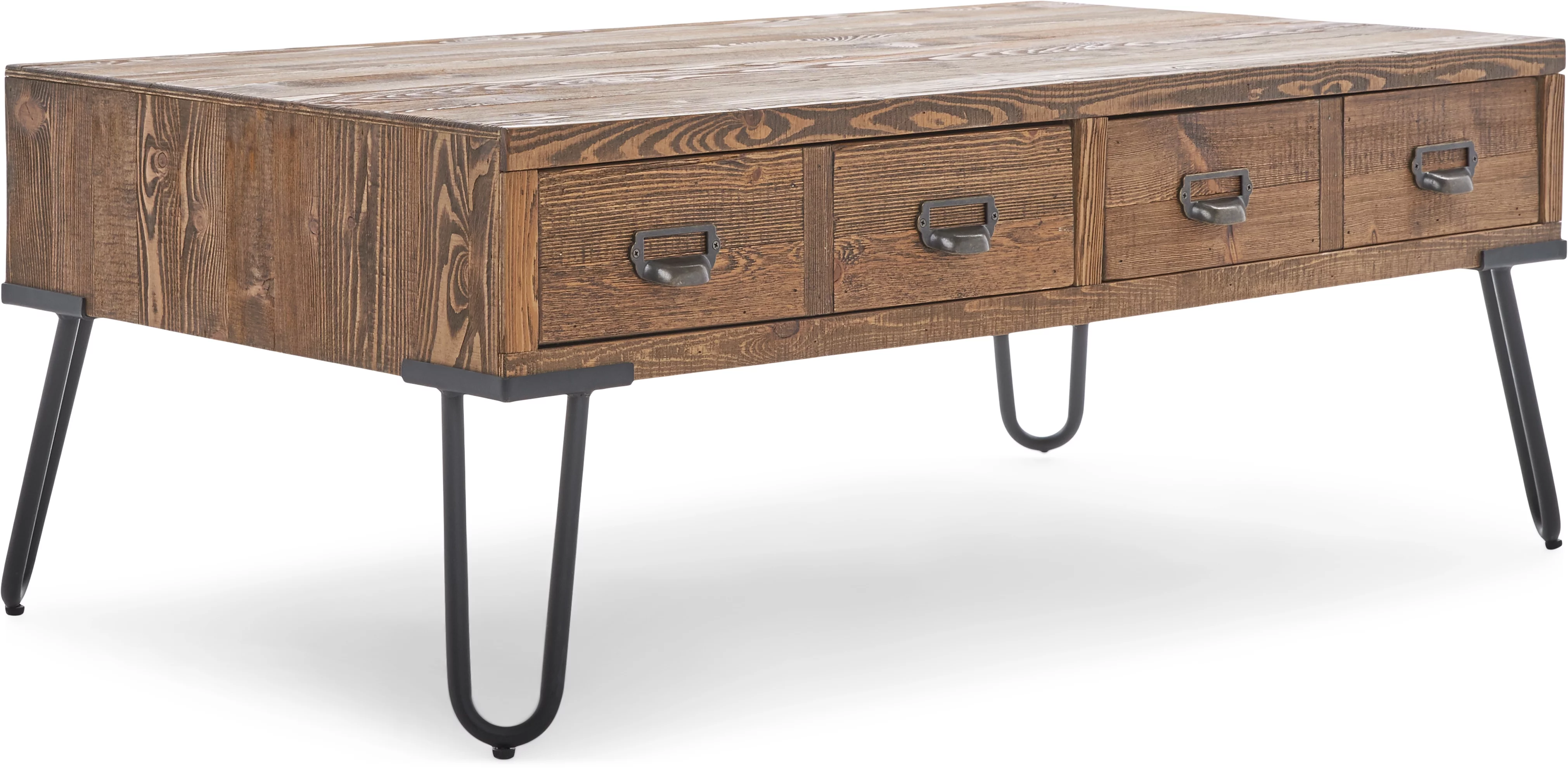 Serta at Home Bryant Storage Coffee Table in Aged Pine