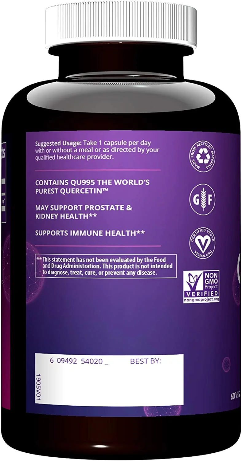 MRM Quercetin 500 mg Vegetarian Capsules, 60 Ct