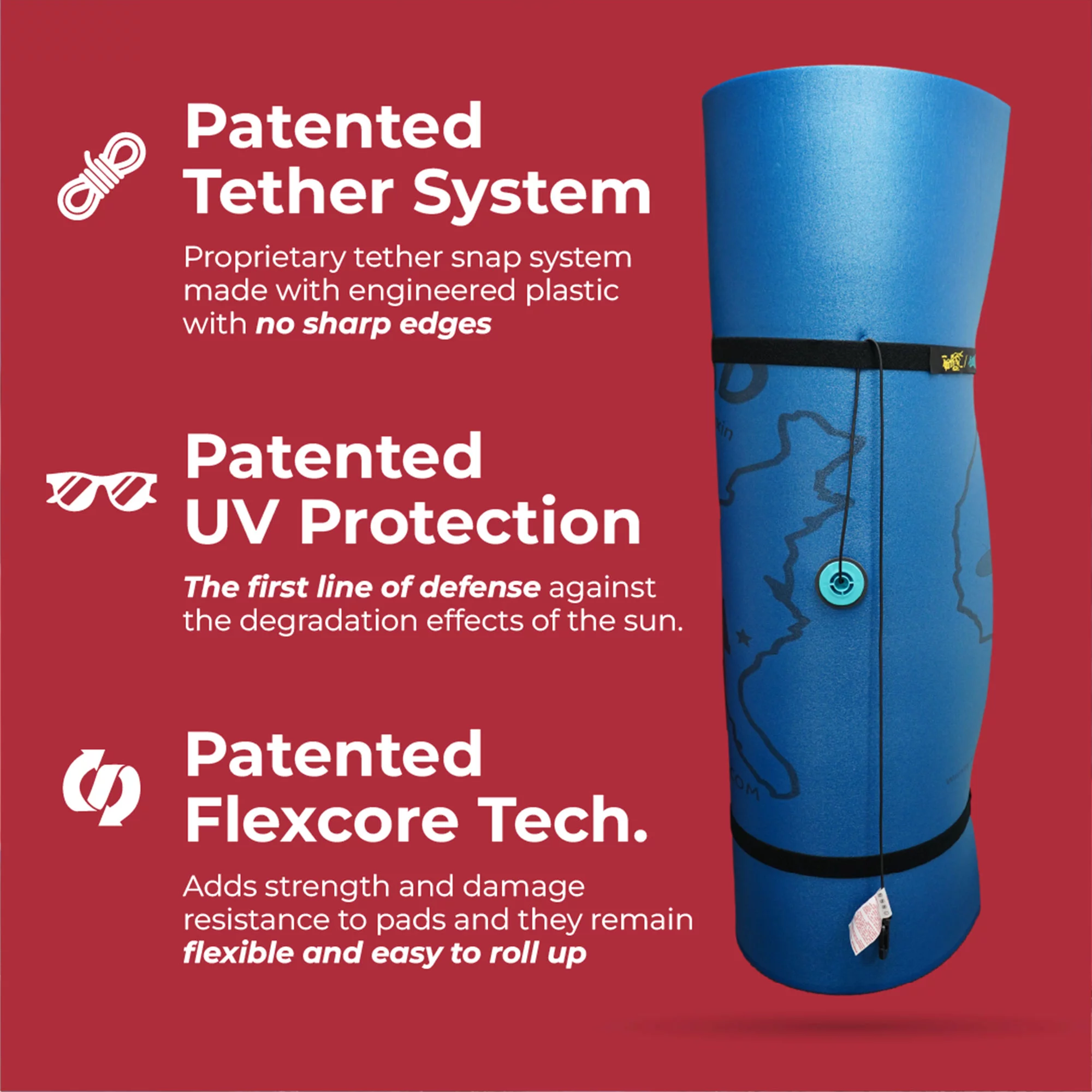 Aqua Lily Pad 20' All American 2 Layer Water Playground Floating Foam Island