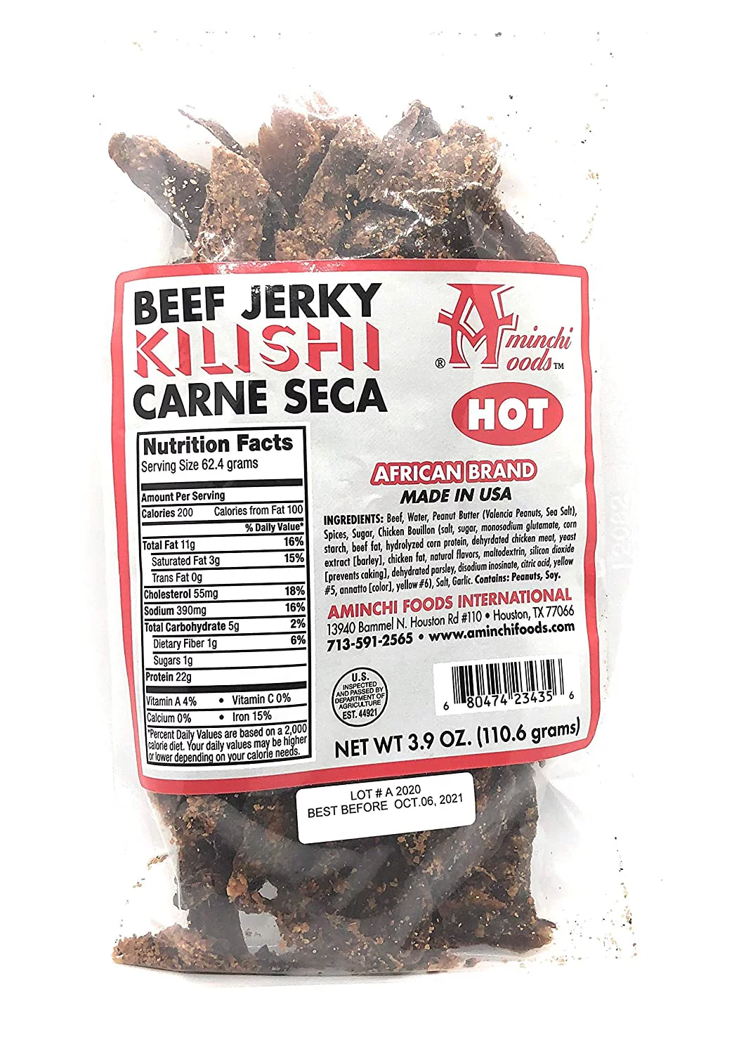 Kilishi - Spicy Beef Jerky African Fresh Dried Meat Deliciously Tasty Nigerian Snack