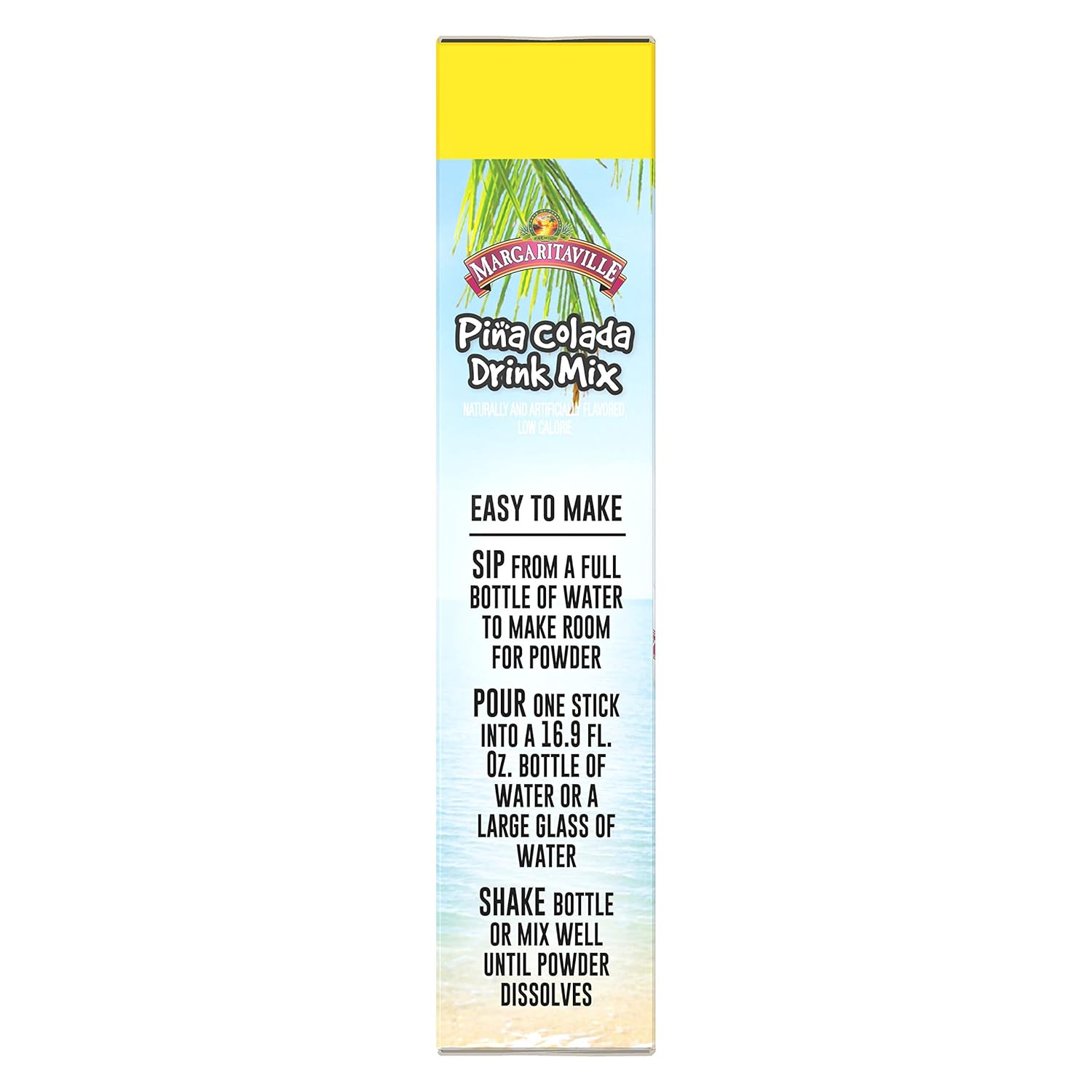 Margaritaville, Singles To Go Water Drink Mix Flavored NonAlcoholic Powder Sticks 6 Count, Pina Colada, 4.14 Ounce (Pack of 2)