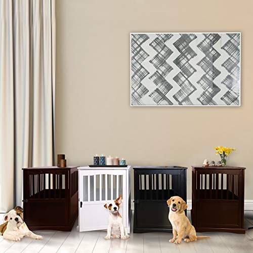 Casual Home Wooden Medium Pet Crate, End Table, Espresso