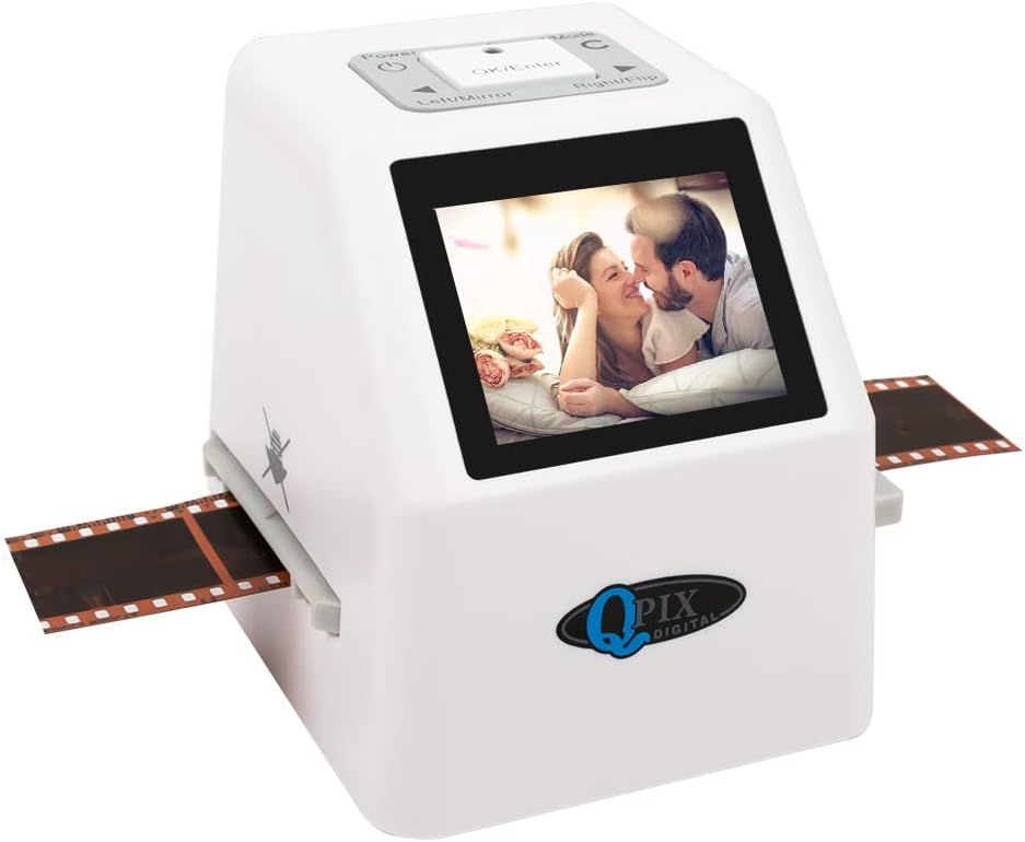 Digital Film & Slide Scanner, Converts Color & B & W 35 mm, 126, 110, Super 8 Film Negatives & Slides to High Resolution 8 & 16 MP JPEG Images, Digital Film and Slide Scanner (Black)