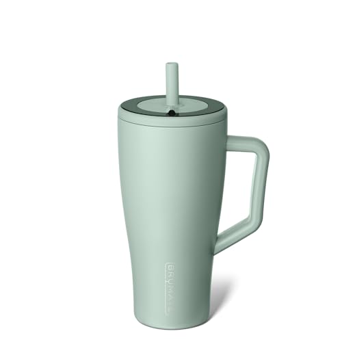 BrüMate Era 40 oz Tumbler with Handle and Straw | 100% Leakproof Insulated Tumbler with Lid and Straw | Made of Stainless Steel | Cup Holder Friendly Base | 40oz (Nightfall Blue)