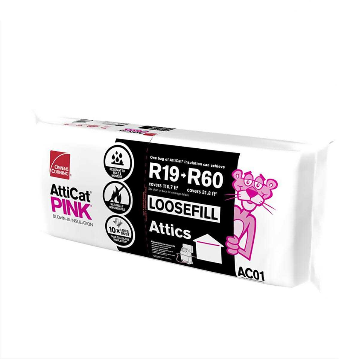 Owens Corning R-19 Blown-In Insulation Sound Barrier ACL1