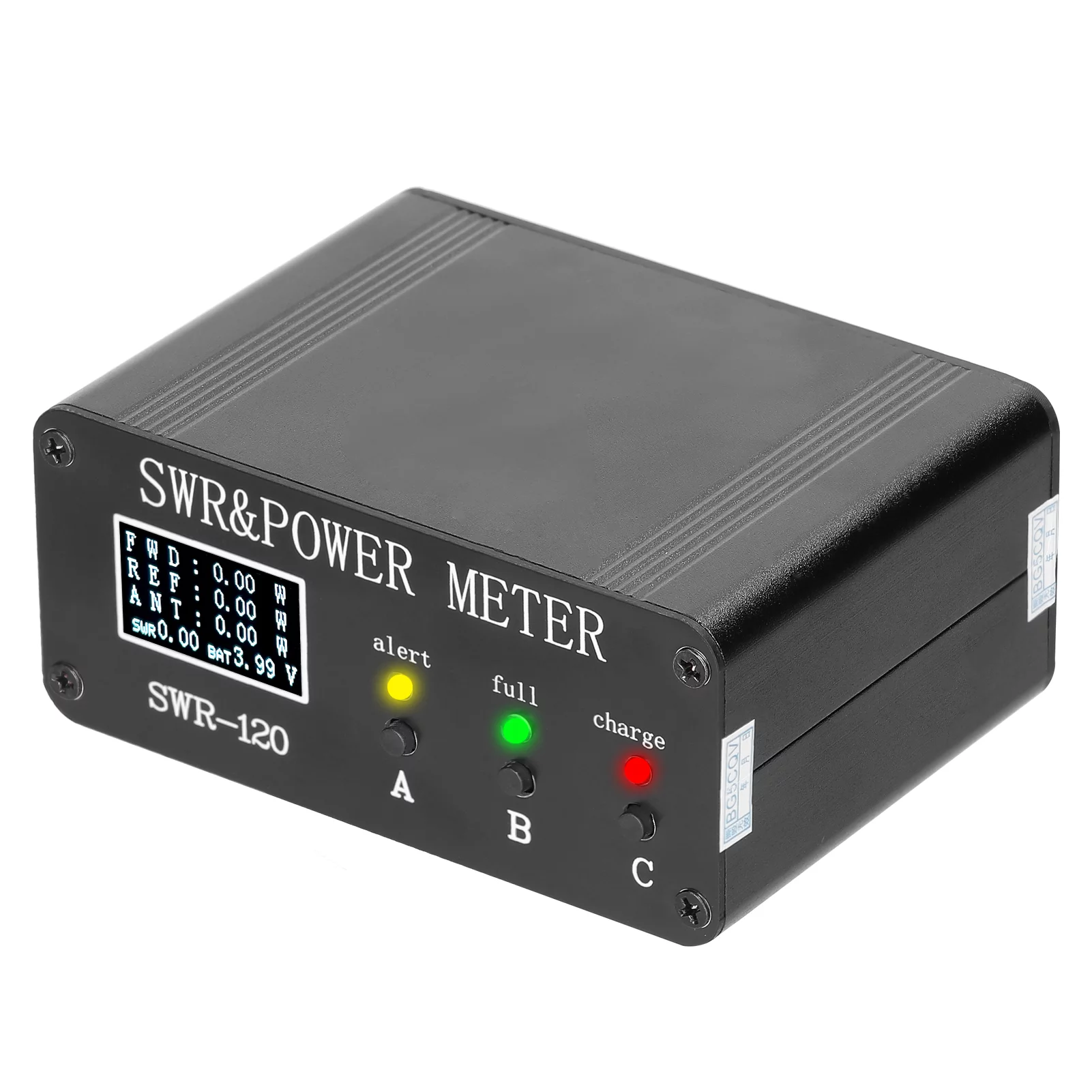 Dazzduo Short Waves Meter,Meter Chinese Menu Meter Power Watt Meter 0.5W-120W SWR Power SWR Power Watt SWR Power Menu Switchable Type-C 1.8MHz-50MHz 0.5W-120W SWR Watt Meter Chinese