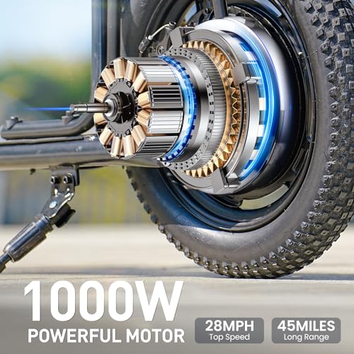 iScooter Electric Scooter with Seat, 37/21 Miles Long Range & 28/19/15.6 MPH Top Speed, 14